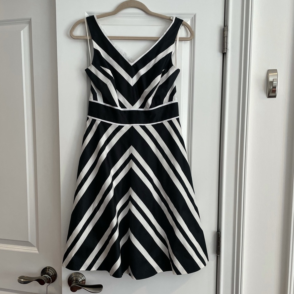 Black and White striped dress